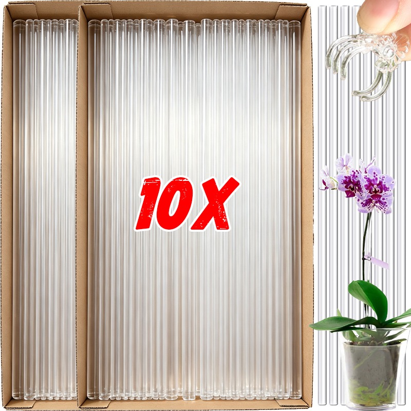 Florist Supp - Estaca de Suporte Transparente Reutilizável para