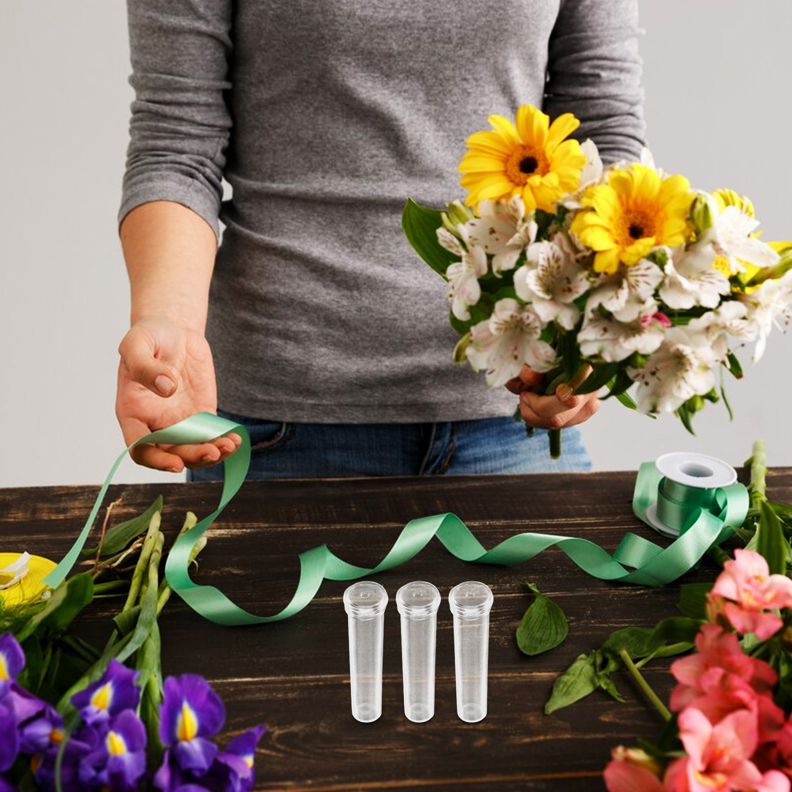 200 Peças Tubo de Água para Fl - Anda Florist Supply avaliação e preço