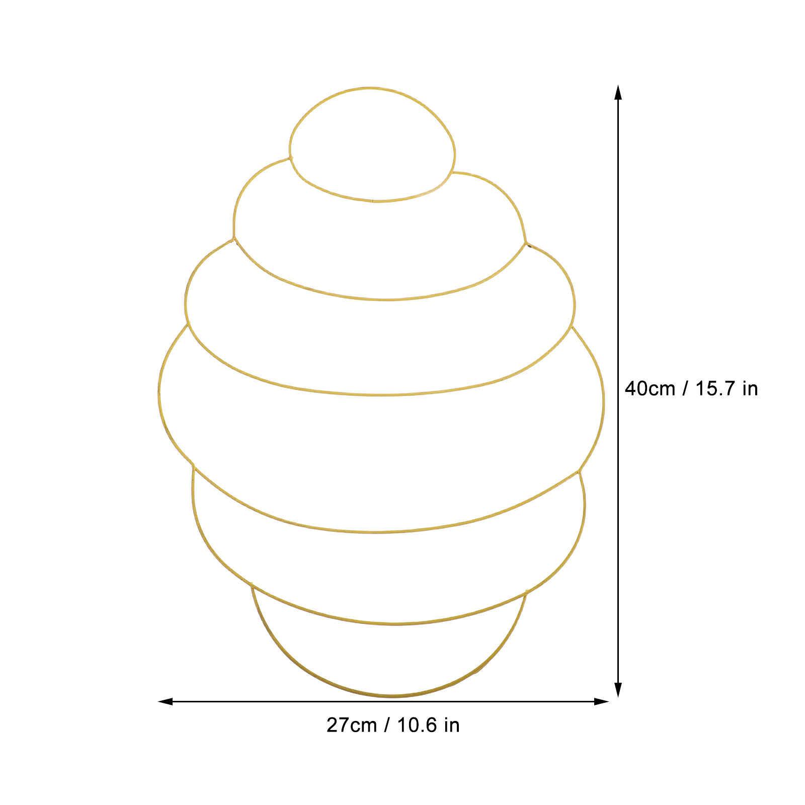 Aro Decorativo de Metal para G - Wreath Form Wire avaliação e preço