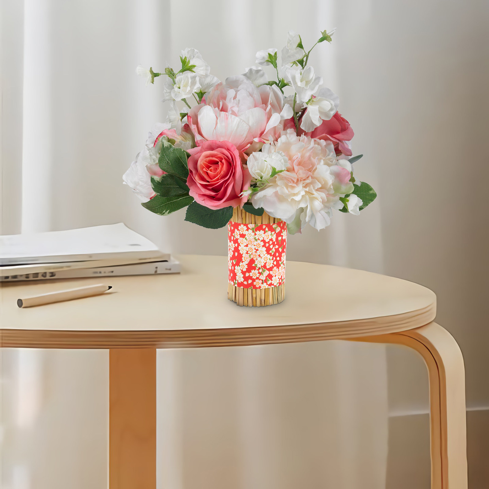 Vaso decorativo artesanal de p - Anda Florist Supply avaliação e preço